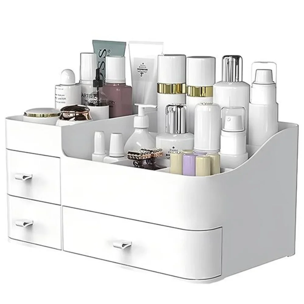 Makeup Organizer with Drawers,Large Capacity Countertop Organizer for Vanity